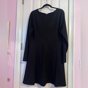 Loft long sleeve black dress